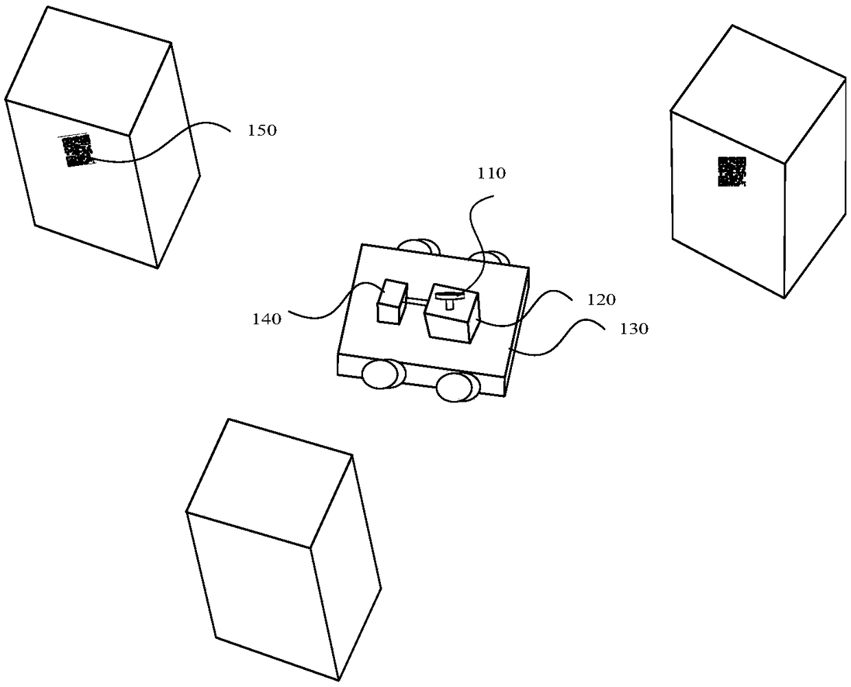 Mobile robot location method and device as well as computer equipment and storage medium