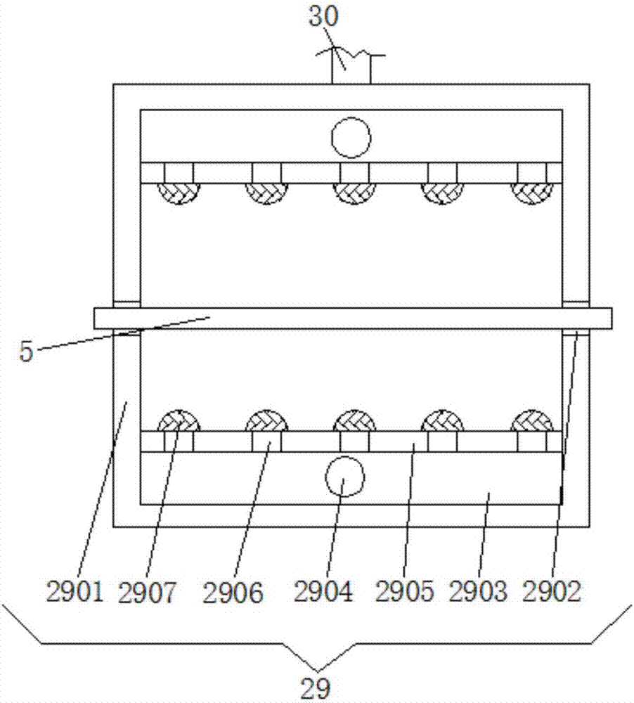 Dedusting and drying integrated printing-and-dyeing drying equipment