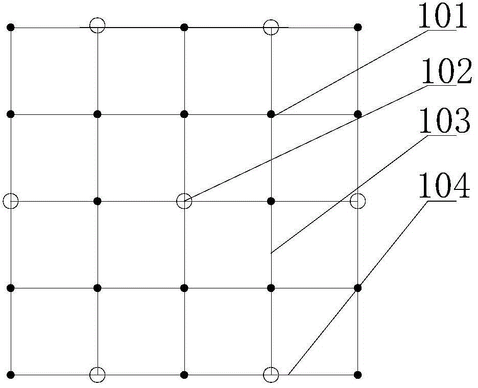 Test method for measuring ultimate bearing capacity of suspended ceiling support system