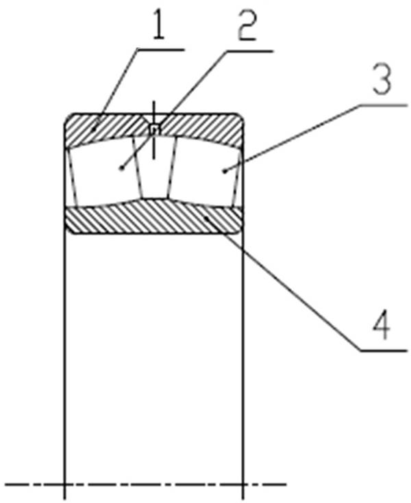 Self-aligning roller bearing for main shaft of wind turbine generator and design method thereof