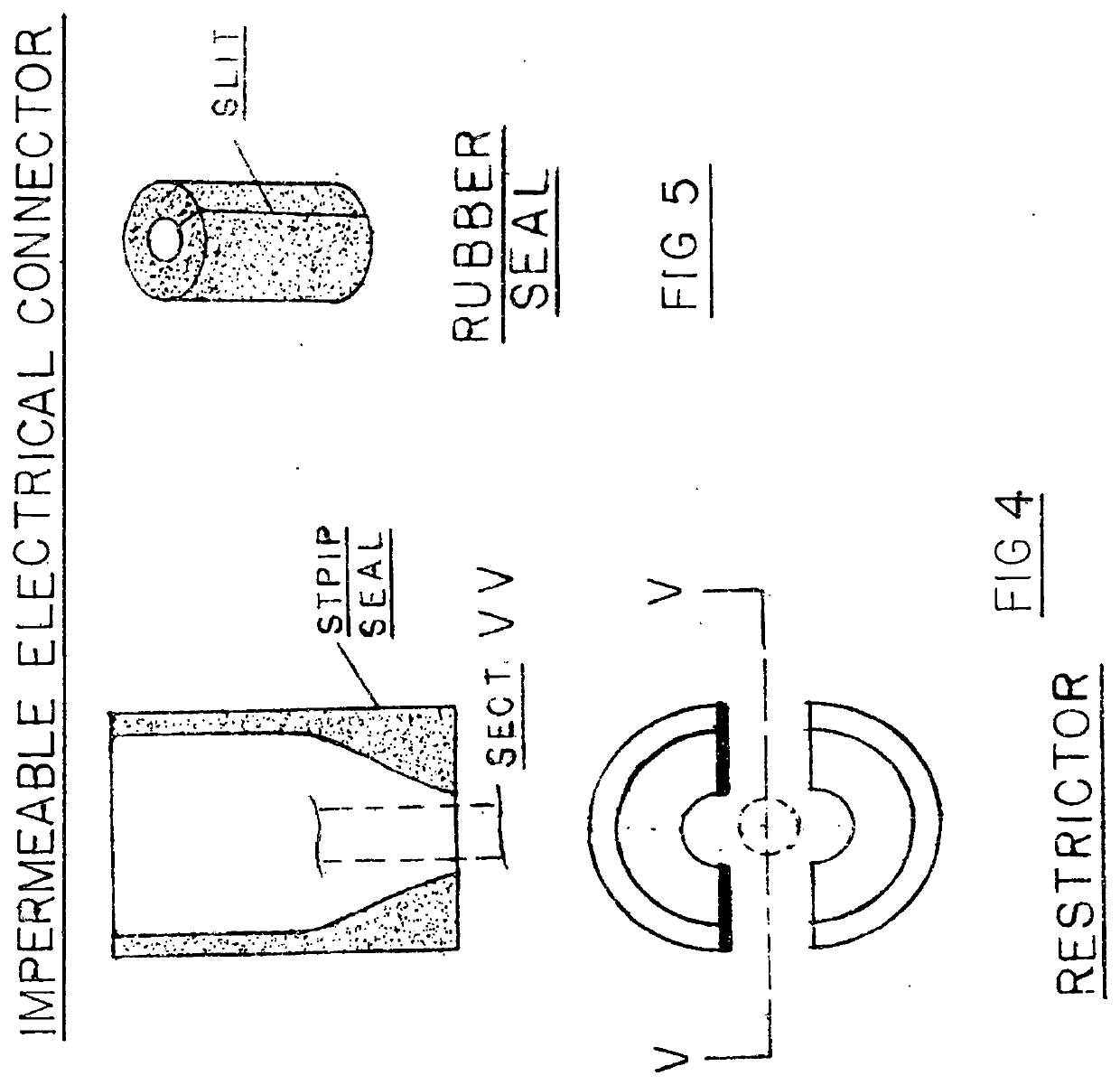 Impermeable electrical connector