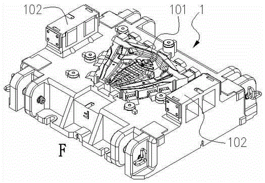 Automatic discharging structure of stamping die for doorsill inner plate connecting part