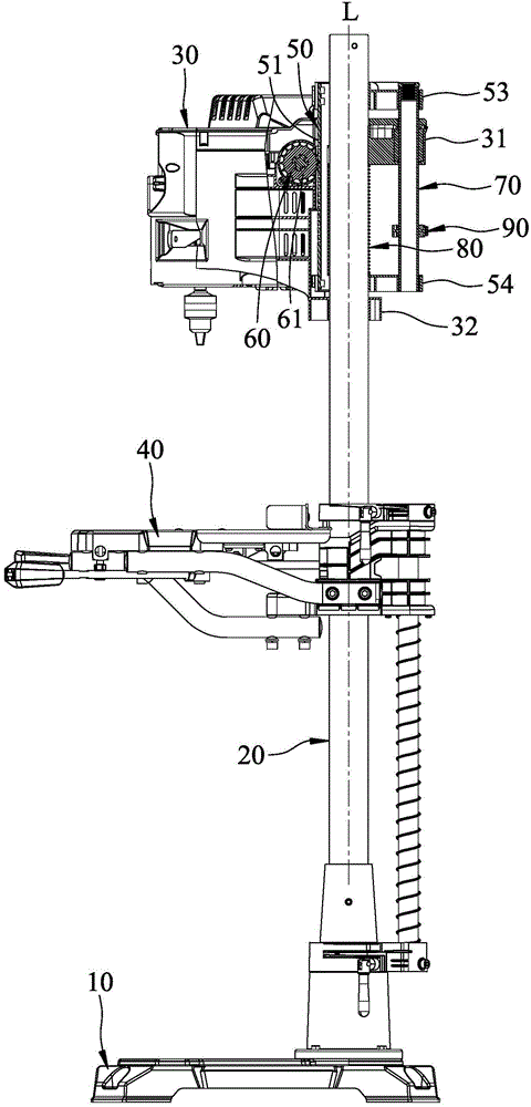 Drill press with a quick drilling apparatus