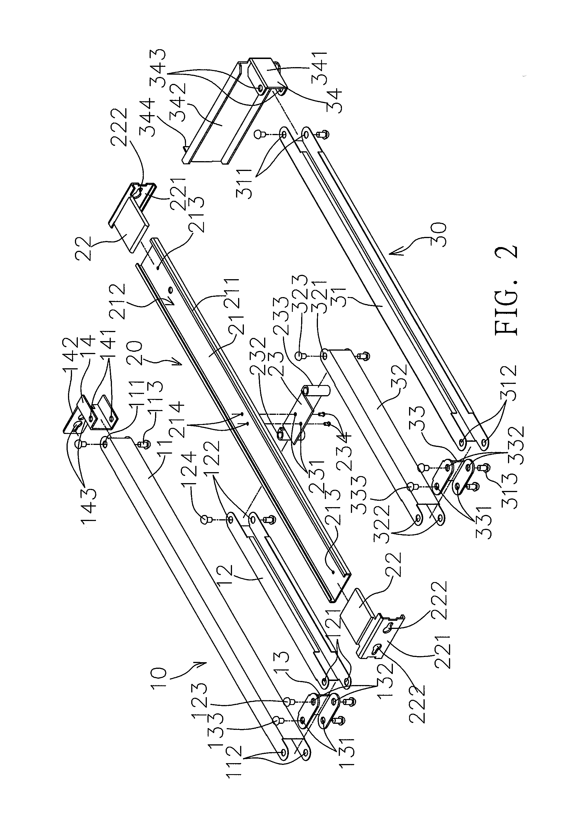 Case cable organizer structure