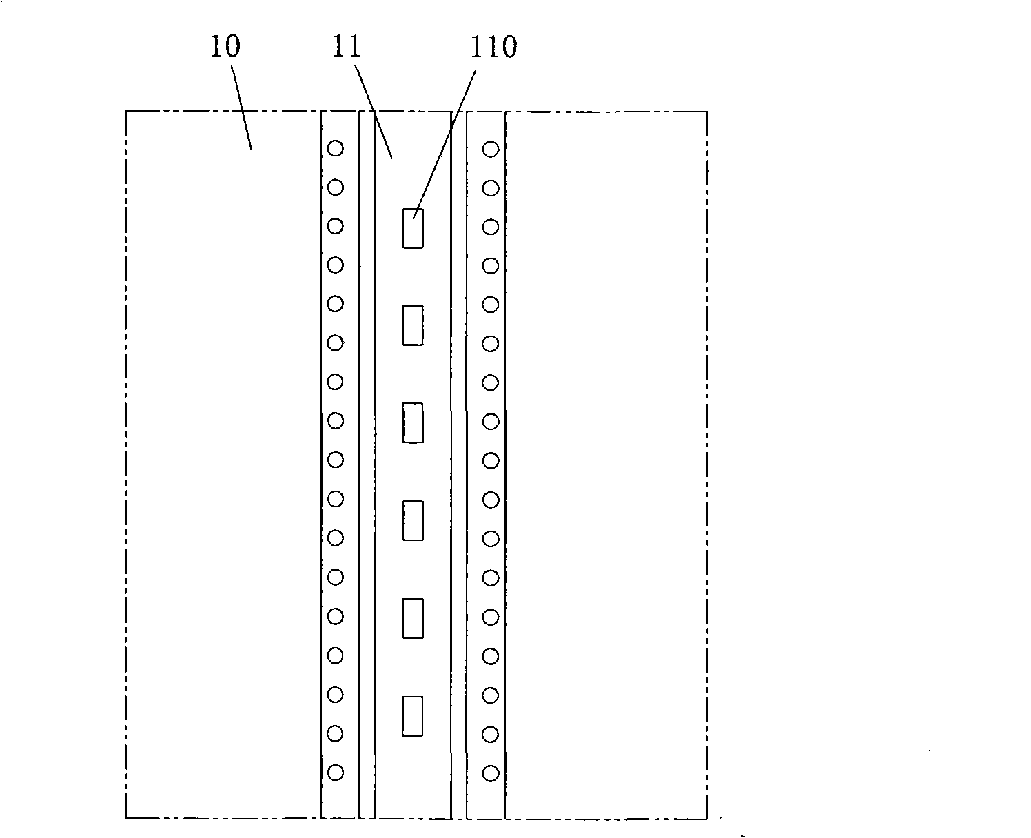 Side frame for large-scale box