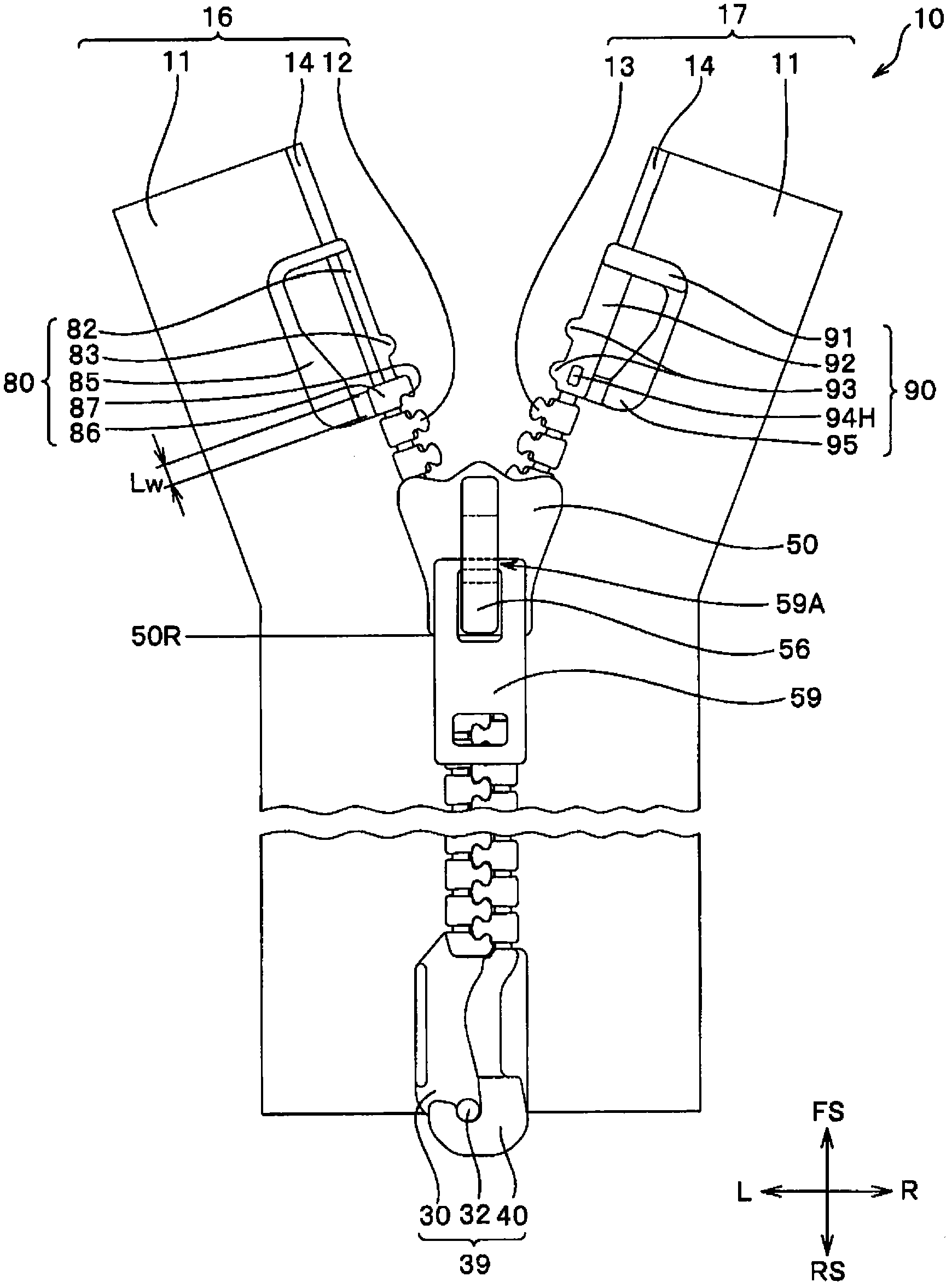 Slide fastener