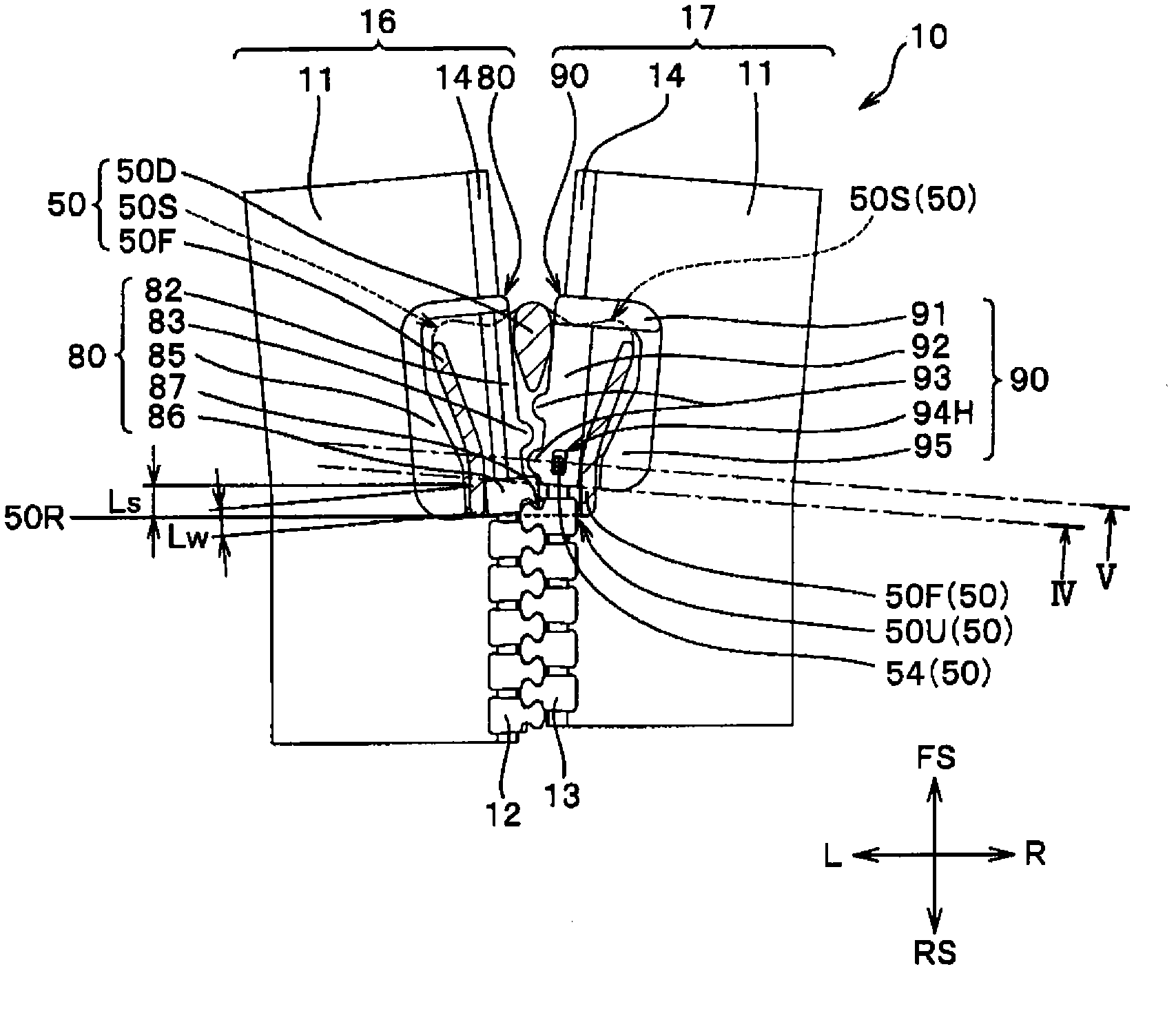 Slide fastener