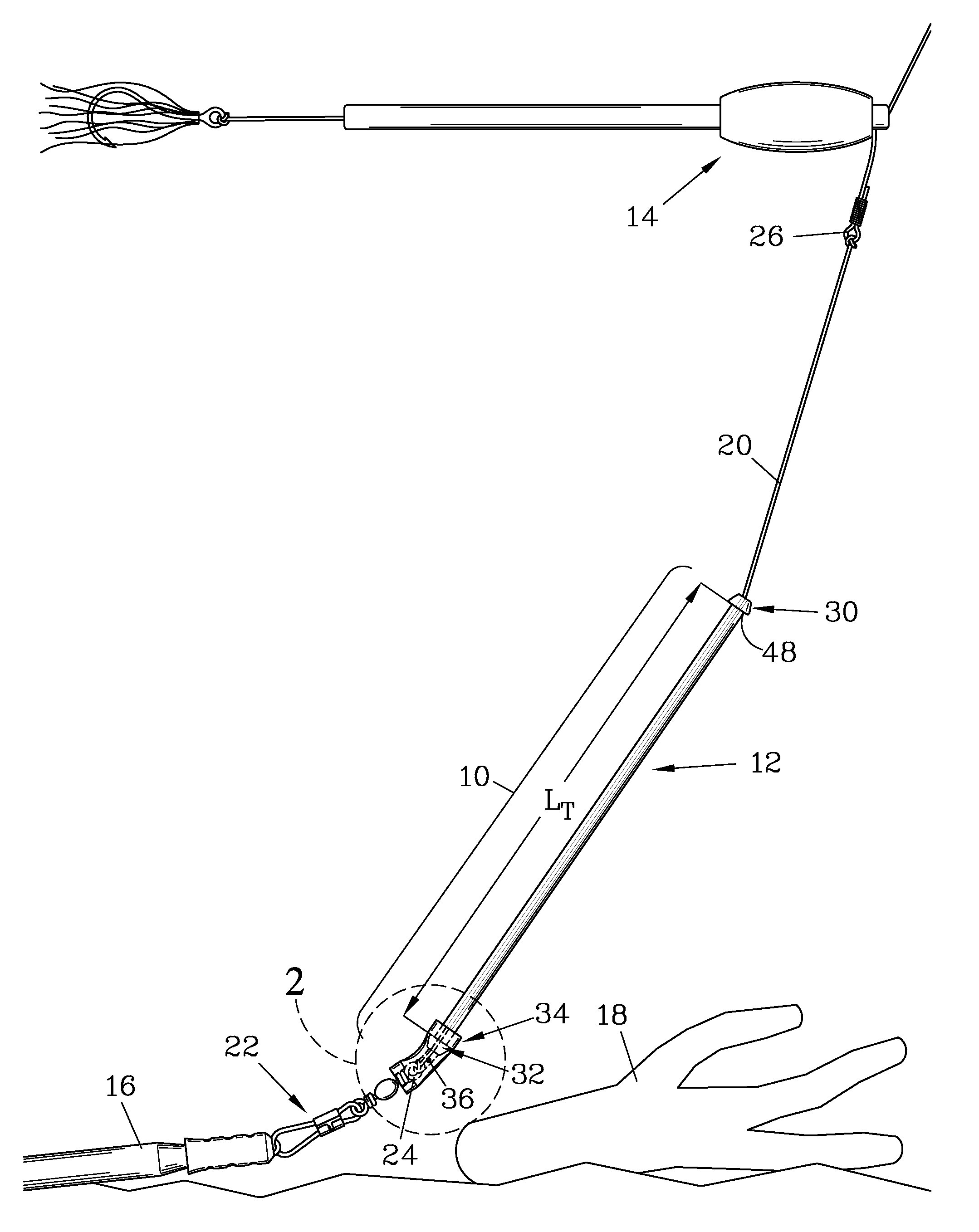 Snag-resistant sinker line shield