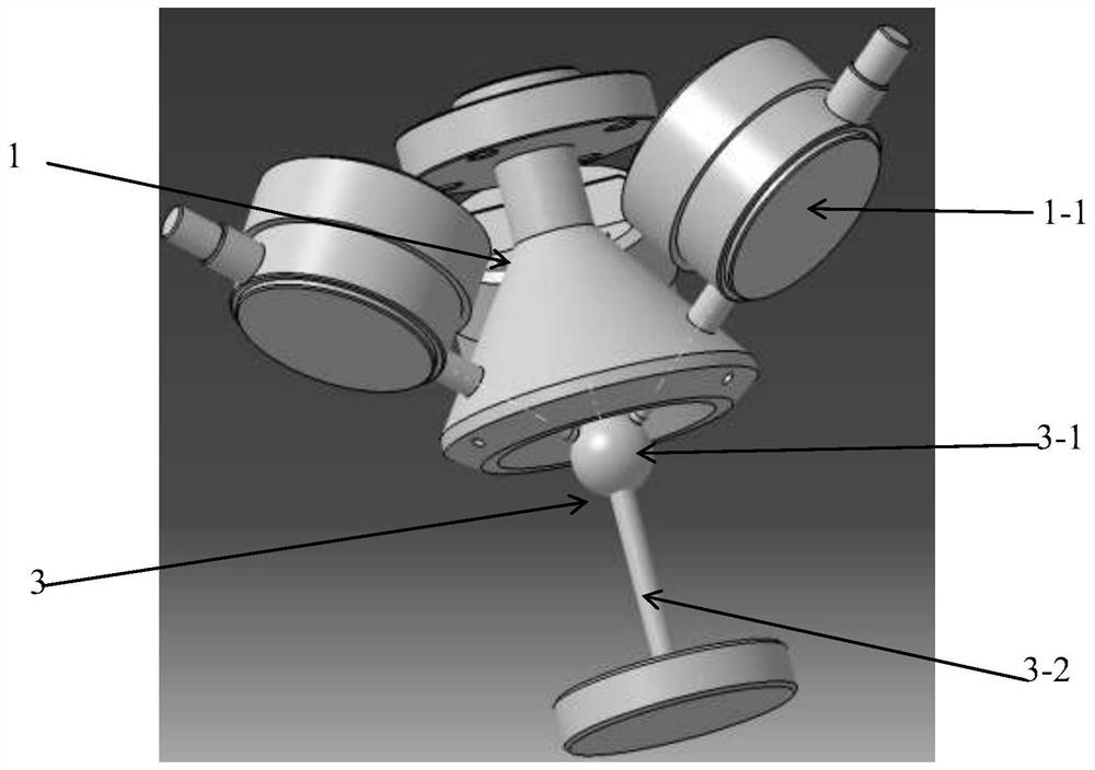 Industrial robot D-H parameter three-dimensional self-calibration correction device and method