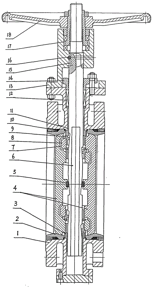 Double-sealing-pair metal sealing butterfly valve