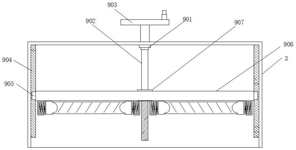 Accelerated curing device for UV light-cured polymer resin material and using method