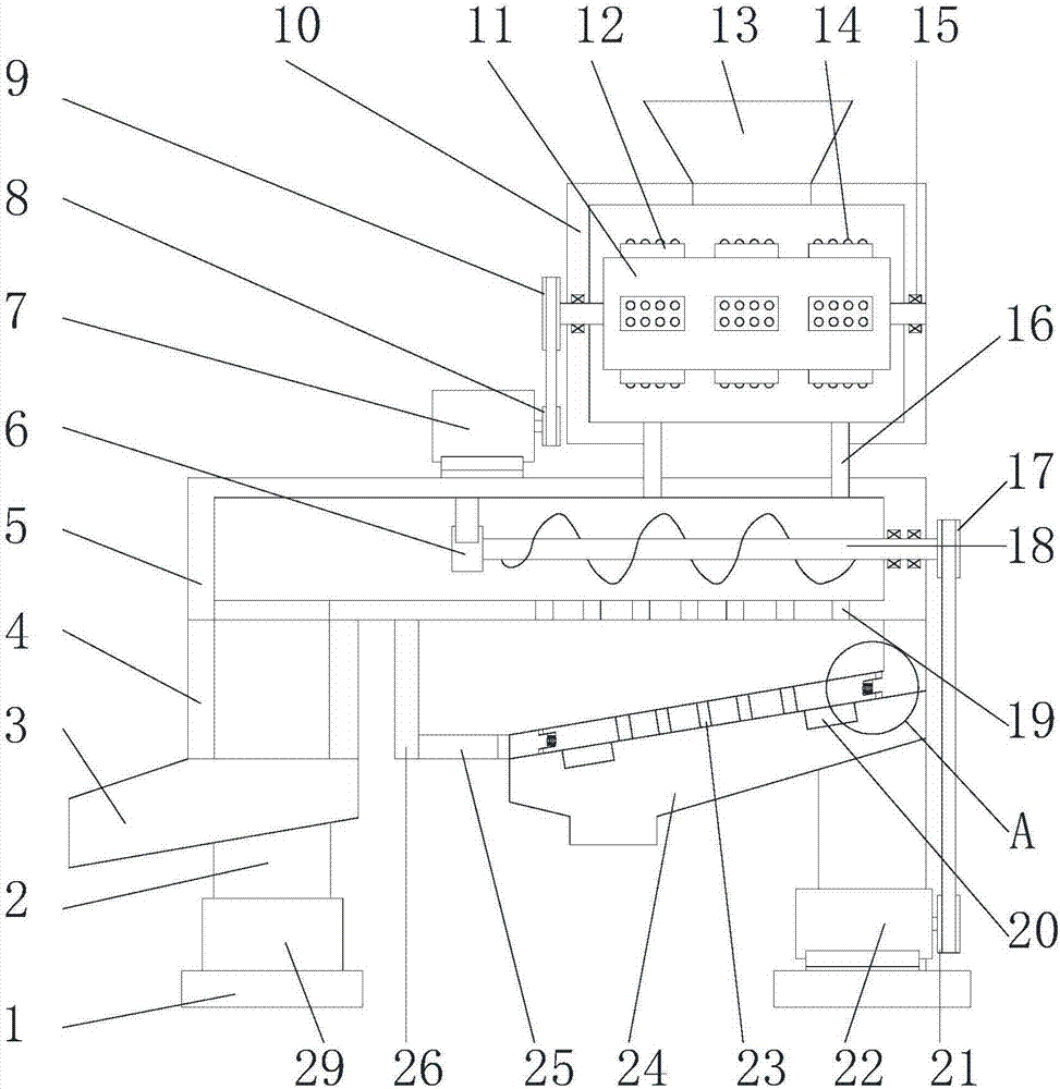 Corn threshing and sorting integrated device