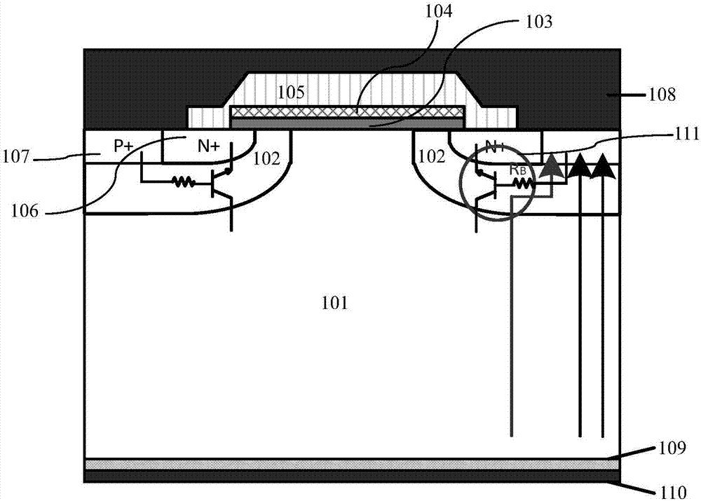 Trench gate IGBT and manufacturing method