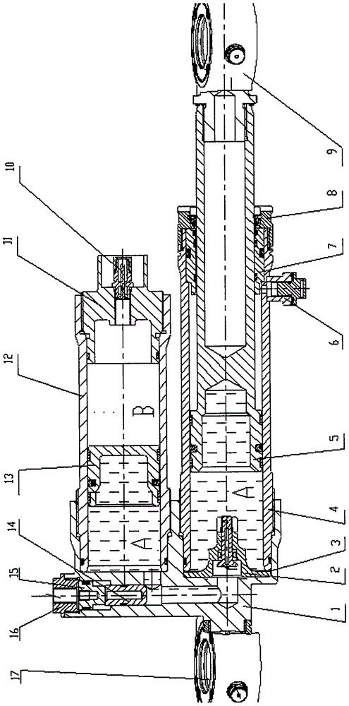 Hydro-pneumatic spring