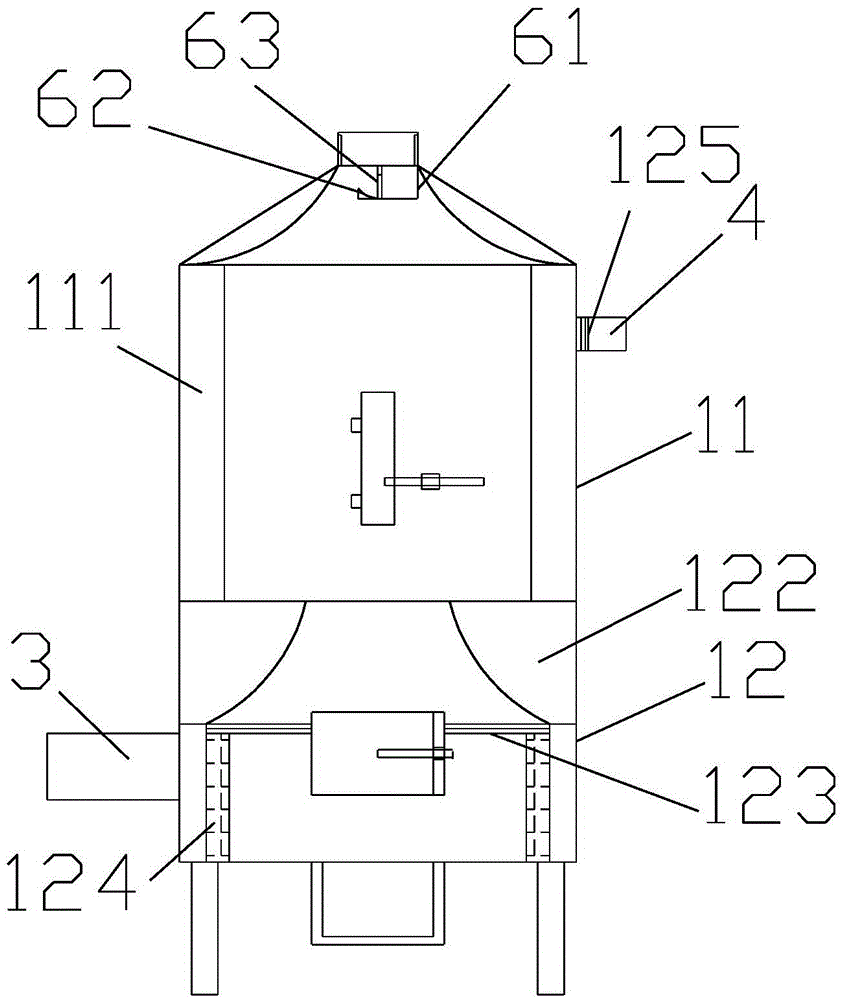 Coal hot air furnace for tea leaf drying