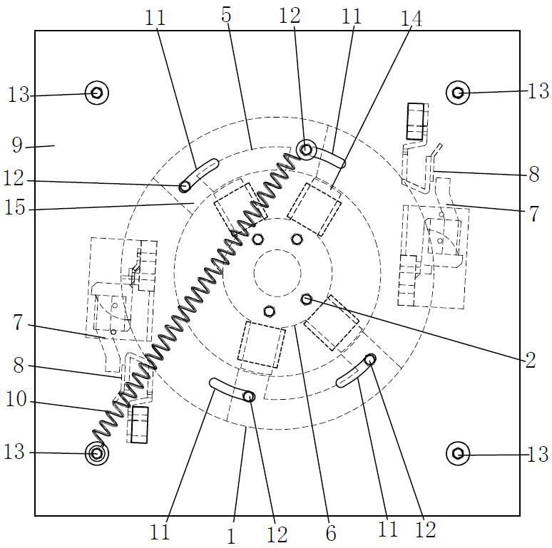 A new type of rotary electromagnetic operating mechanism for cps and its working method