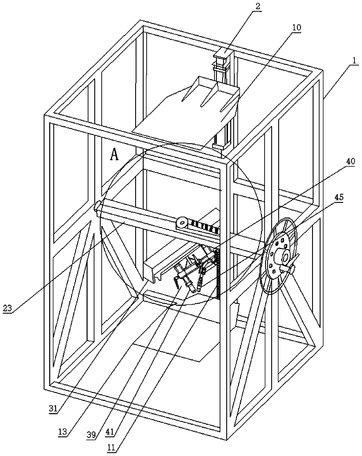 Laser arc side-shaft compounded surfacing machine and application method thereof