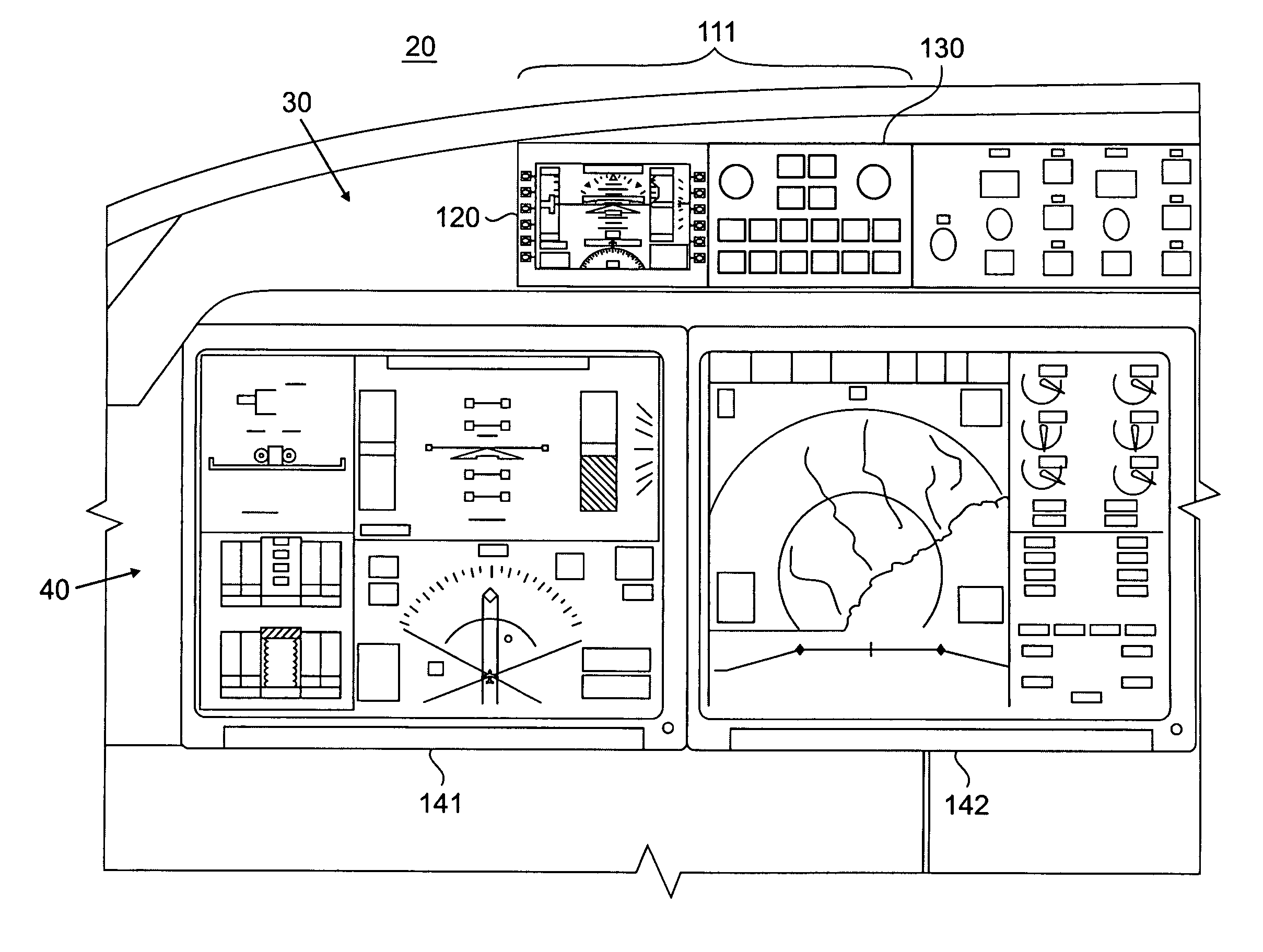 Standby display aircraft management system