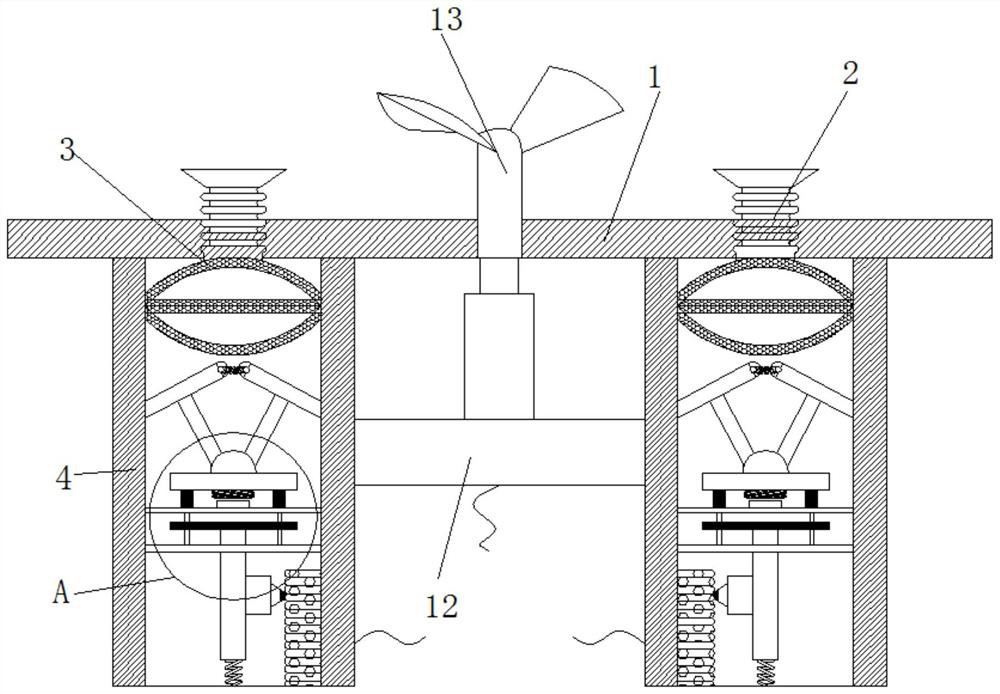 Energy-saving and environment-friendly computer heat dissipation adjusting device