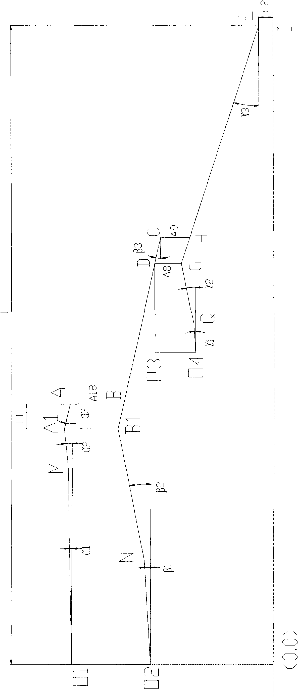 Pneumatic design method for separation type exhaust jet pipe of high bypass ratio engine