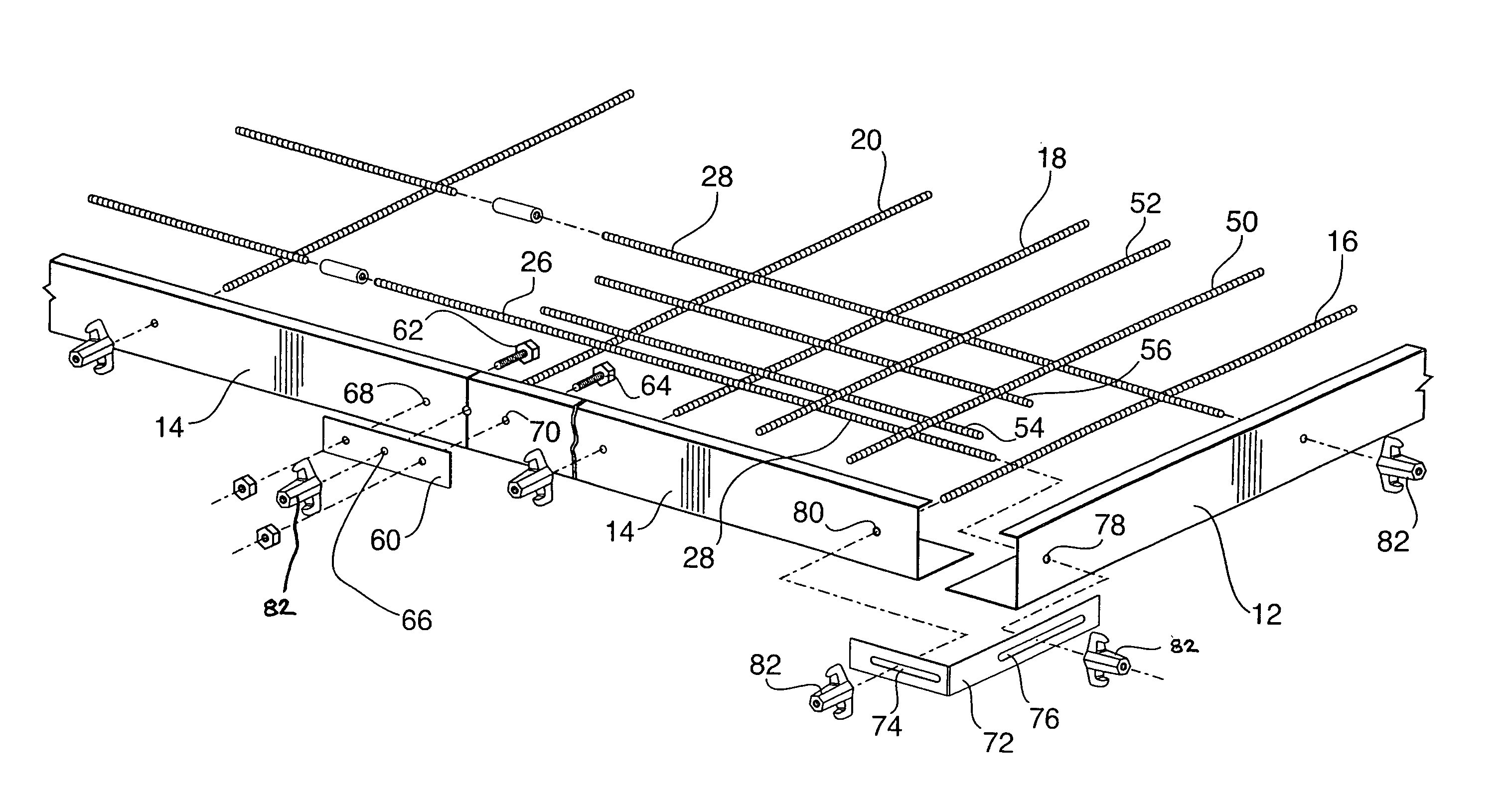 Concrete slab forming apparatus