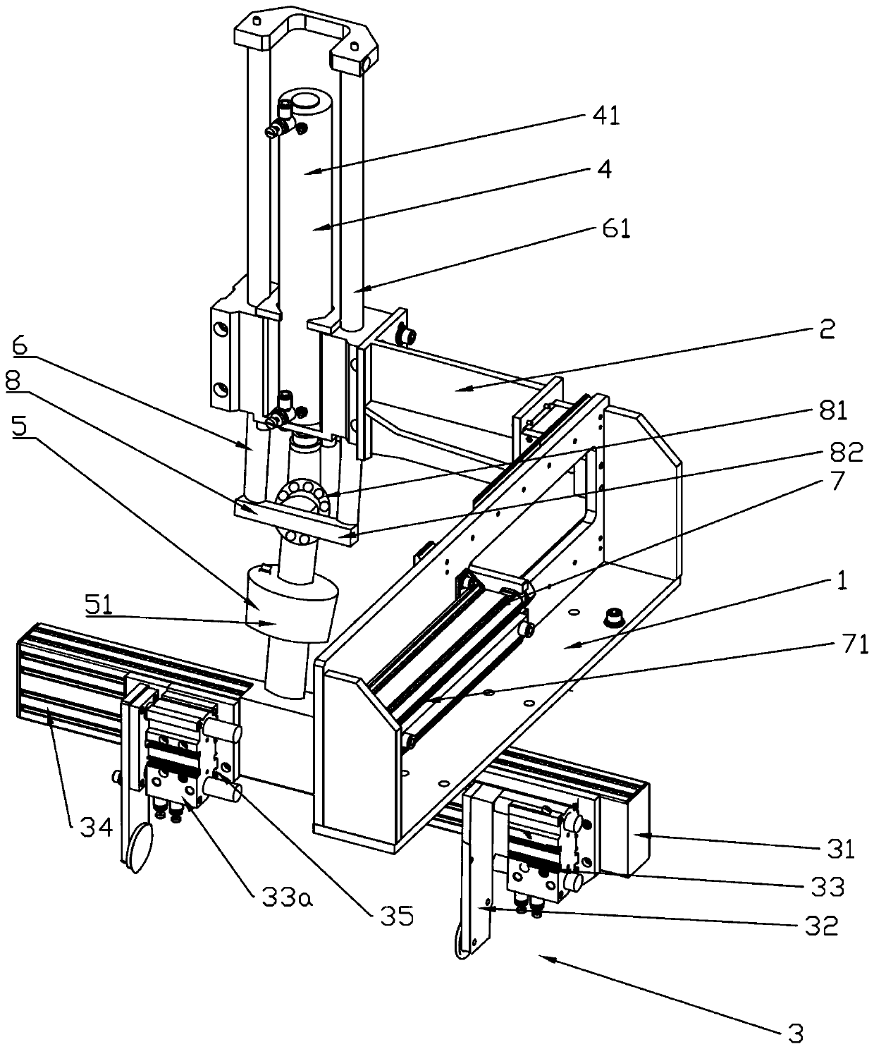 Manipulator capable of oblique clamping and lifting