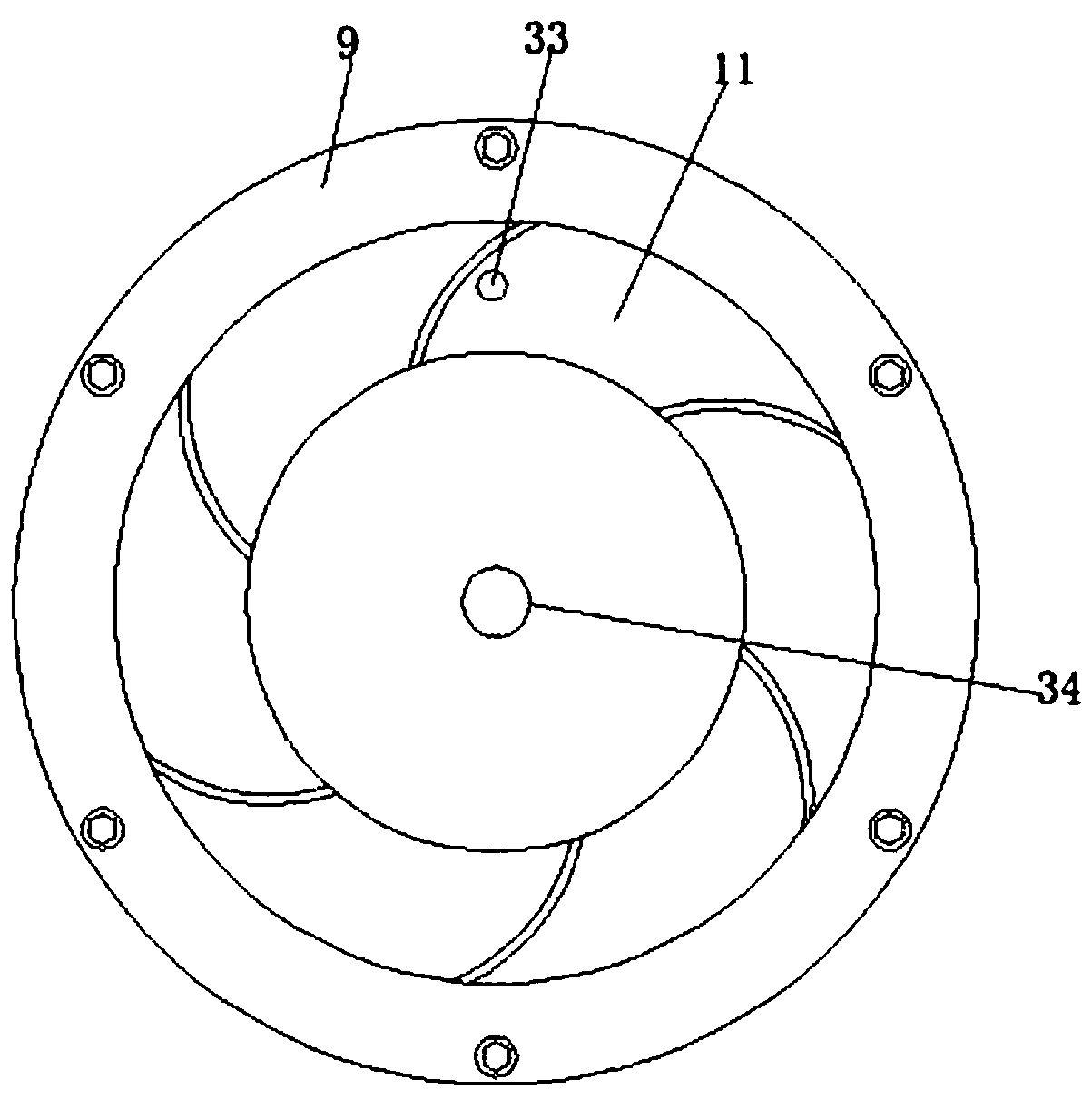 Wheat drying device with dust removal function