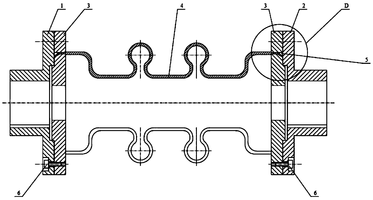 Axial rod piece elastic coupling