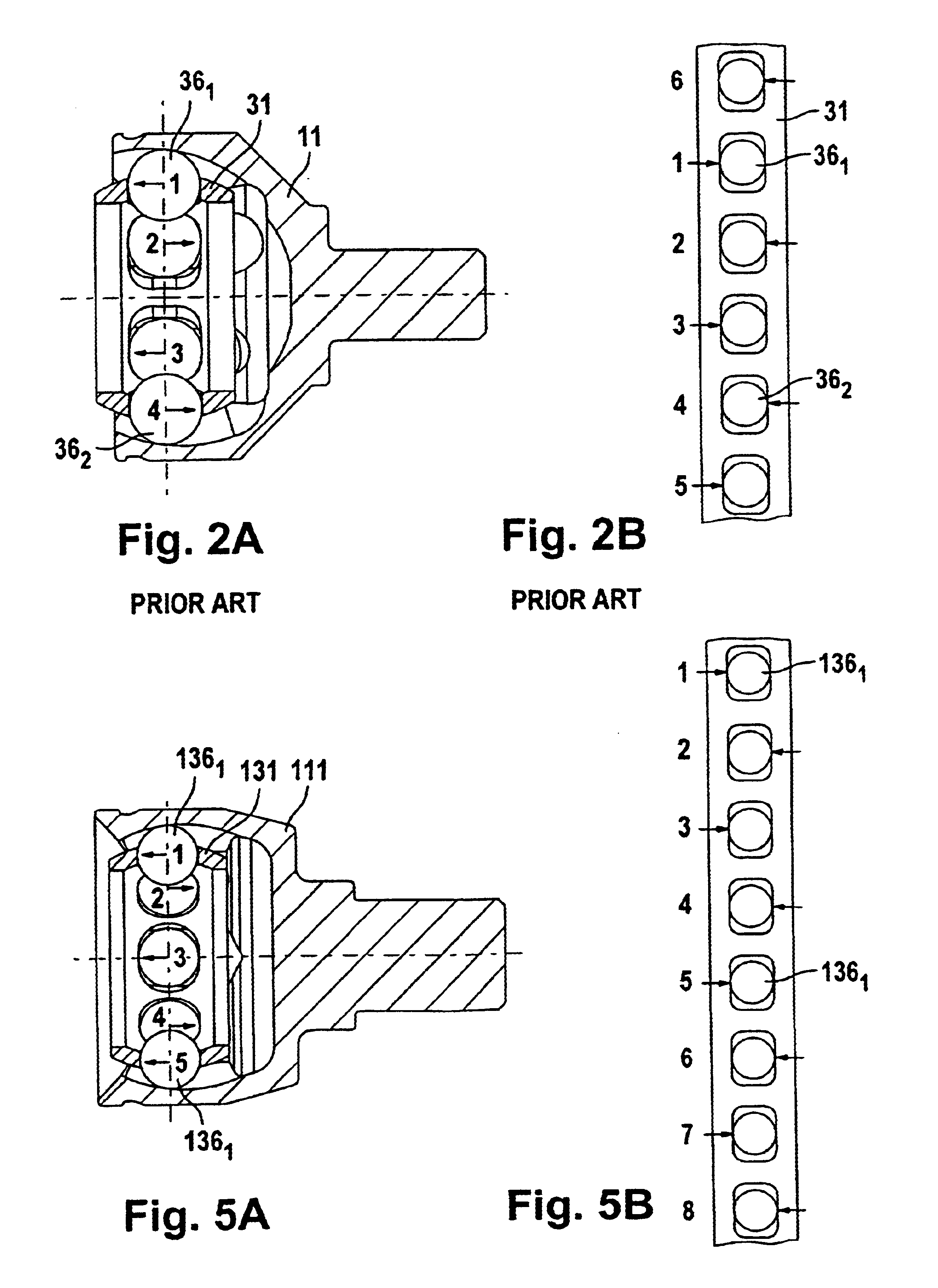 Counter-track joint having identically orientated opposed pairs of tracks