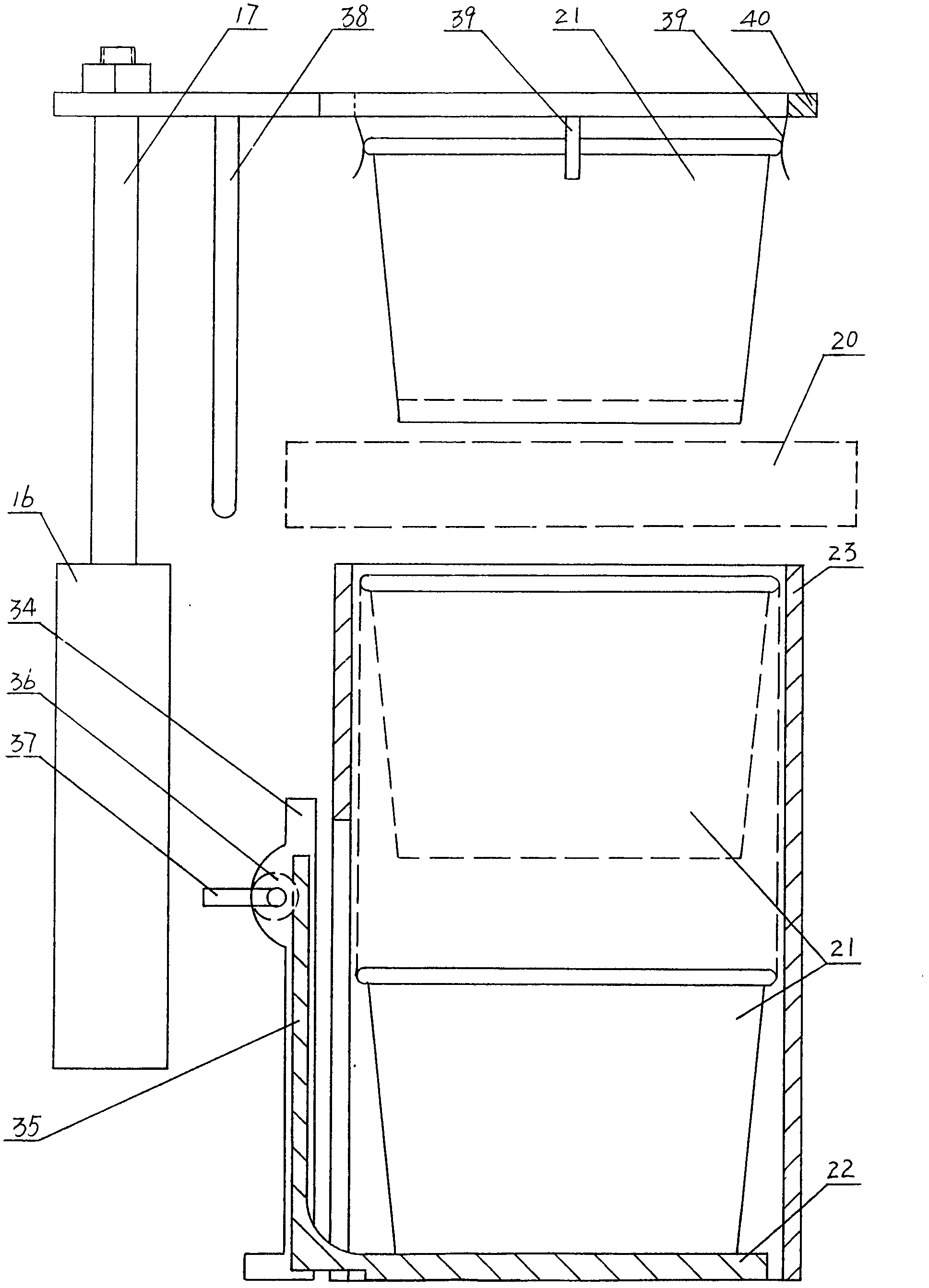 Vending machine for hot food as well as convenient bowl storing and transmitting system and sanitary door mechanism thereof