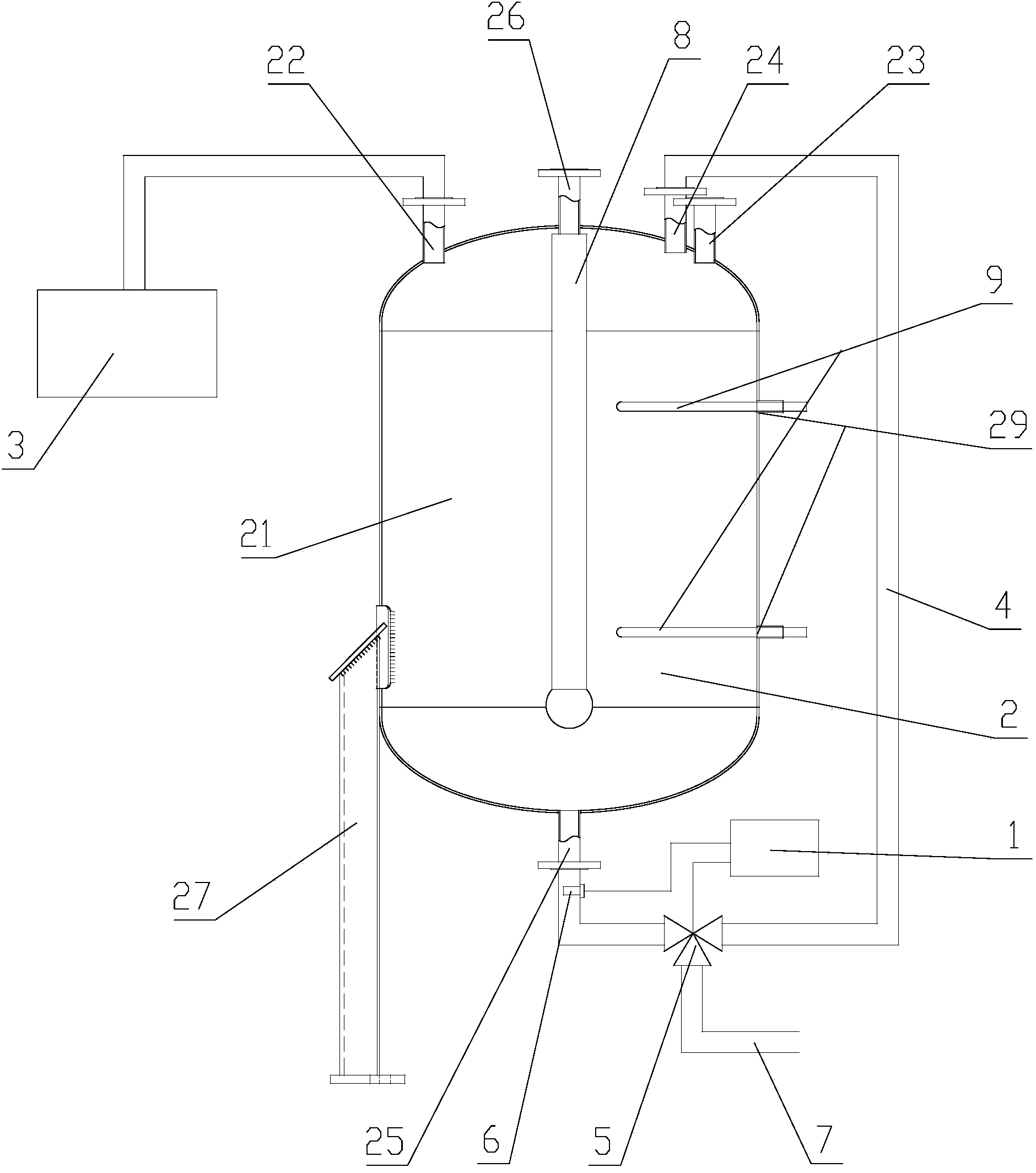 Hot water pot steam heating system