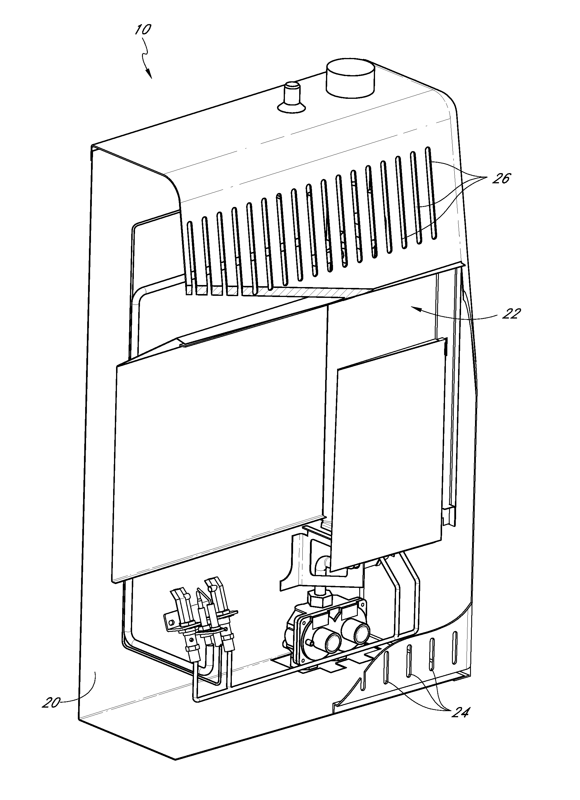 Control valves for heaters and fireplace devices