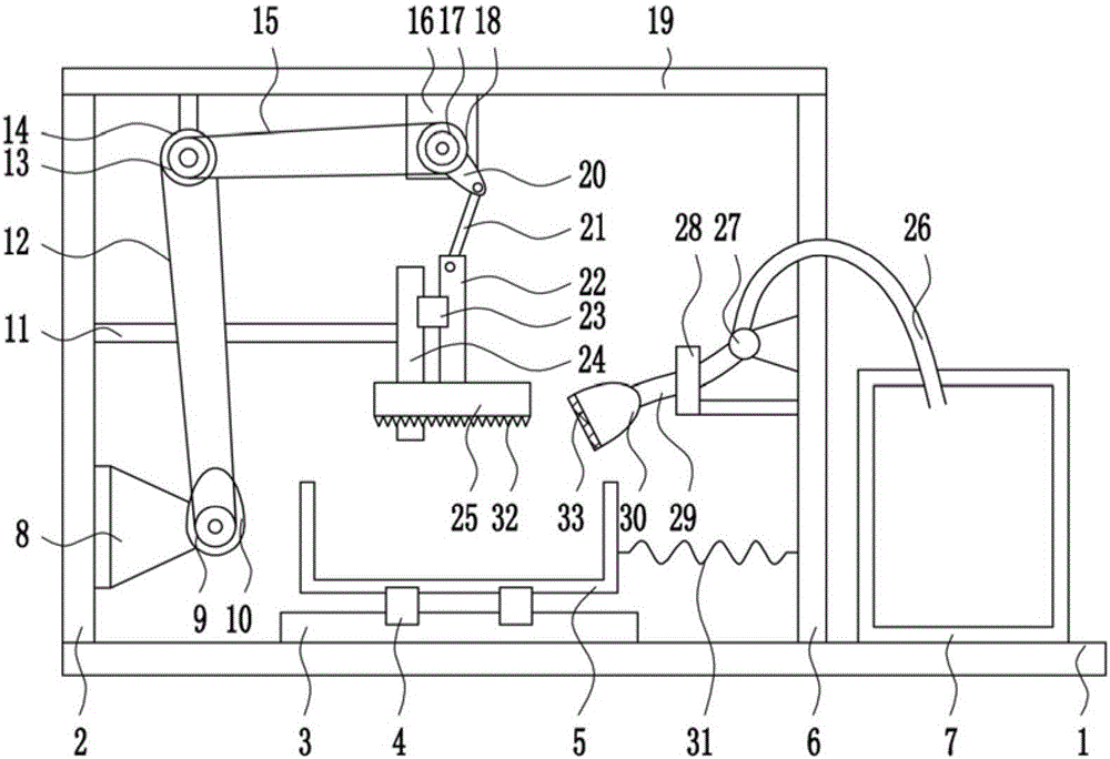 Environment-friendly crushing device for building waste wood blocks