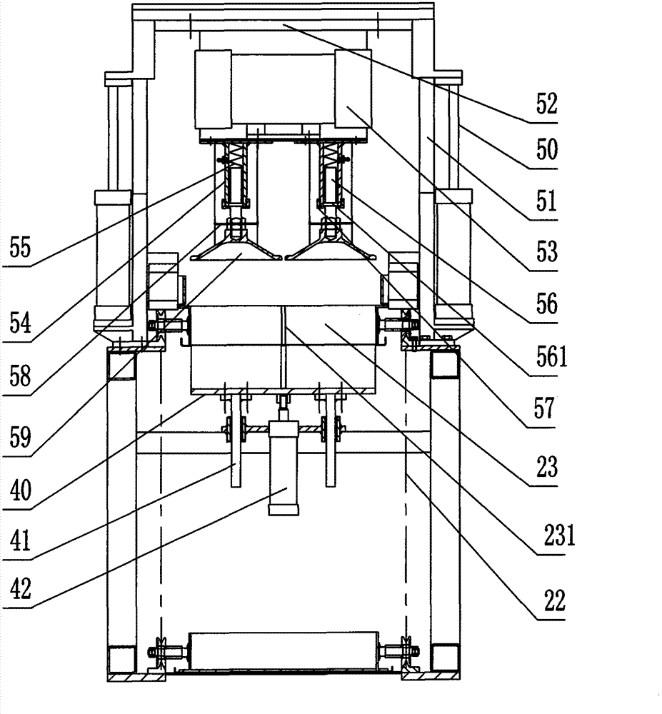 Pneumatic bending press and bending method