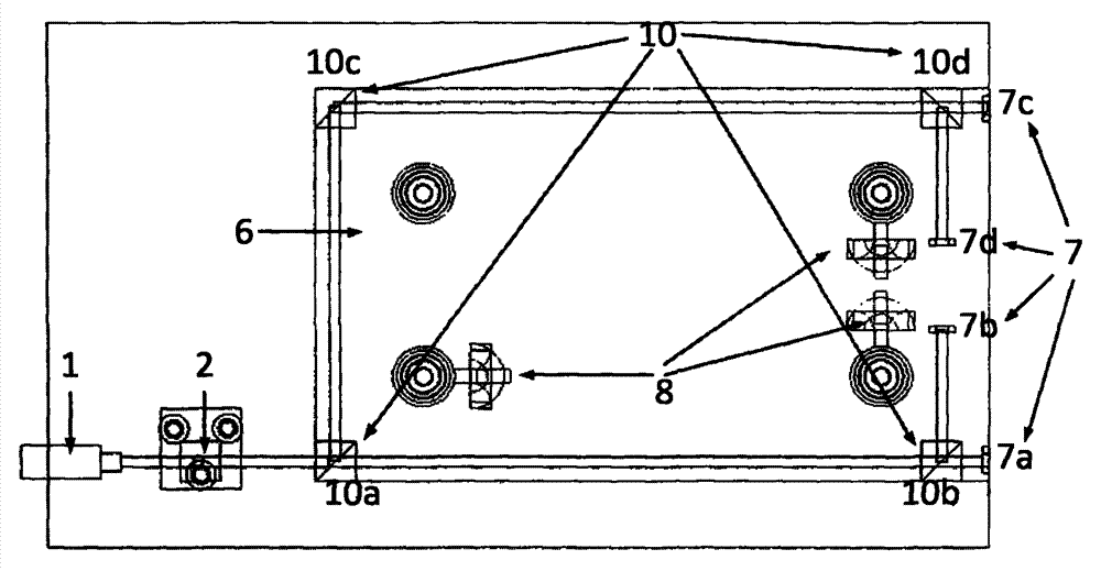 Gas floating vibration isolation platform based on air spring zero reference and laser self-collimating measurement