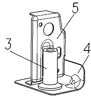 Mounting structure for automobile auxiliary frame at front section of engine cabin boundary beam