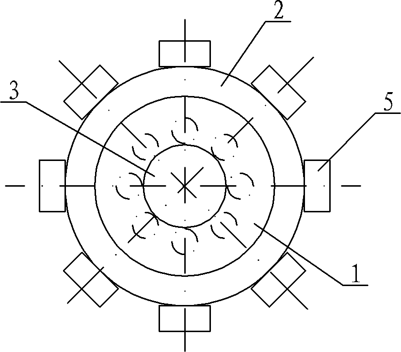 Hollow variable-diameter porous friction head and preparation method for surface composite material of metal material