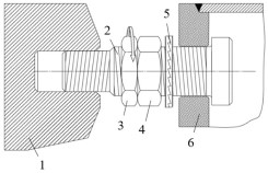 Double-section high-strength bolt anti-loosening connecting joint for space grid structure and construction and installation method thereof