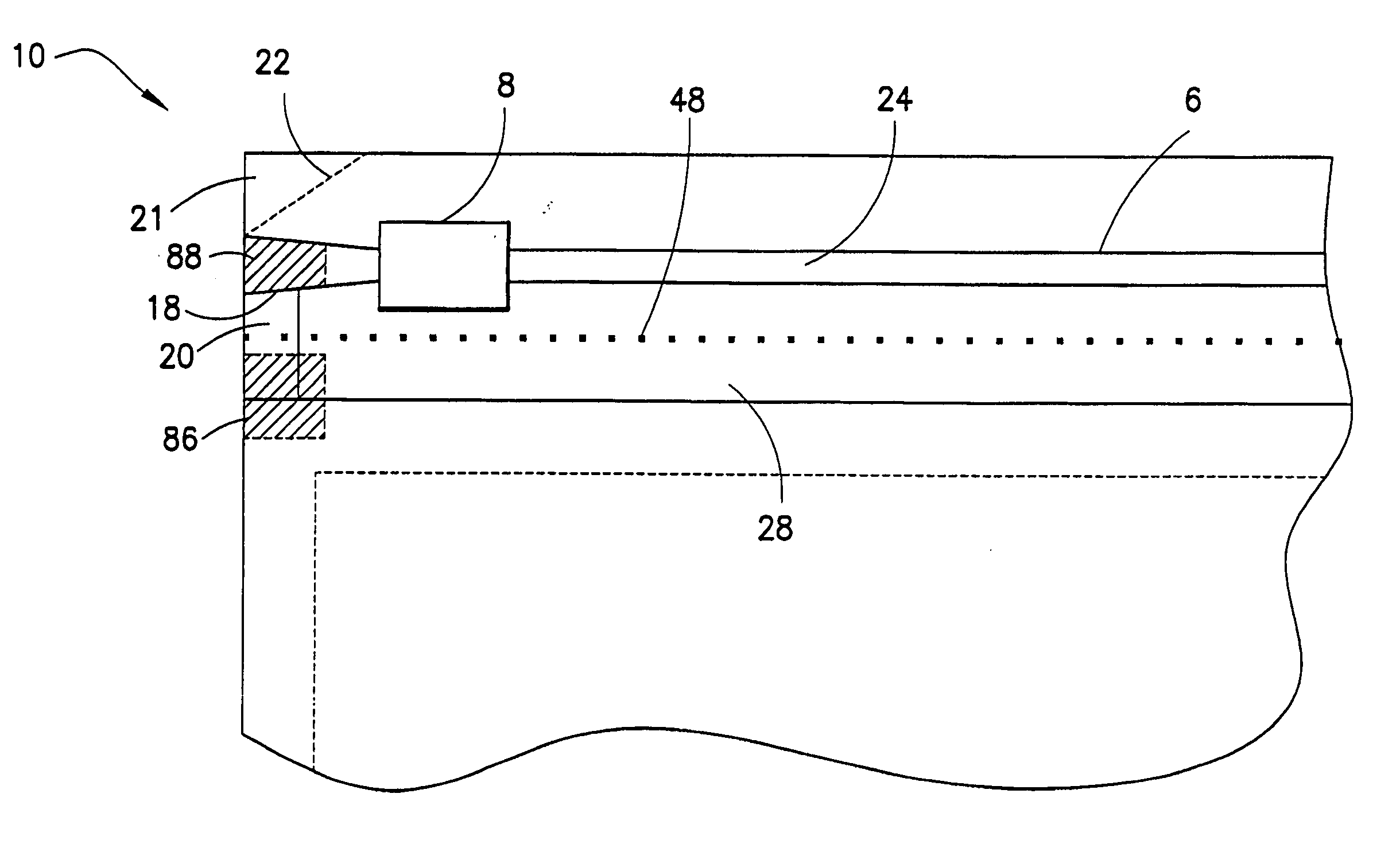 Header end tack seal for reclosable package