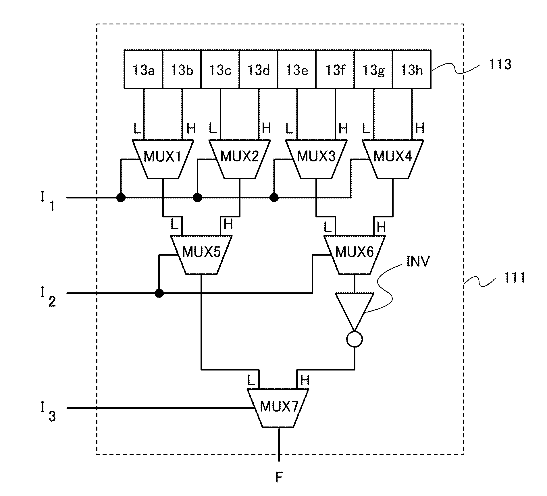 Lookup table and programmable logic device including lookup table