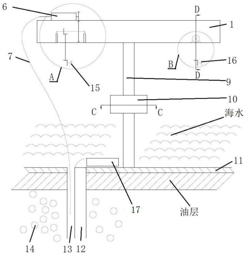 A device and method for clean development of deep-sea natural gas hydrate