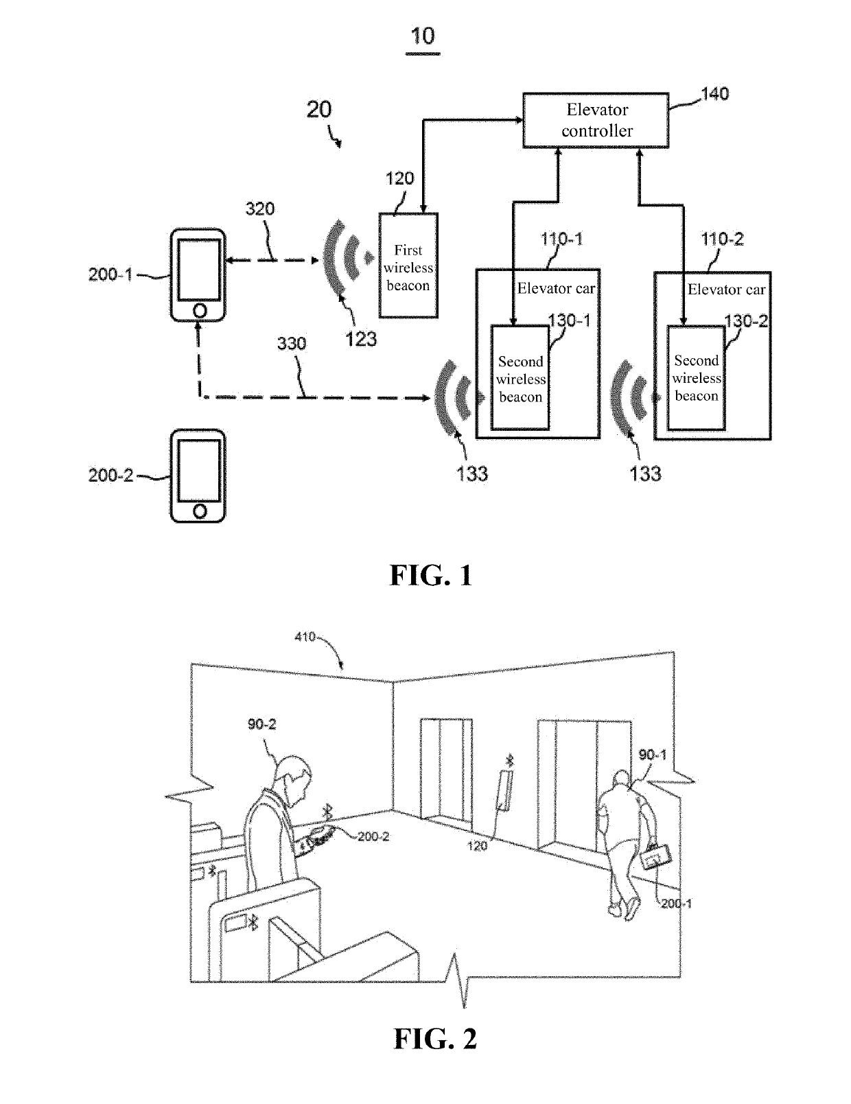 Personal mobile terminal and a method of requesting elevator service