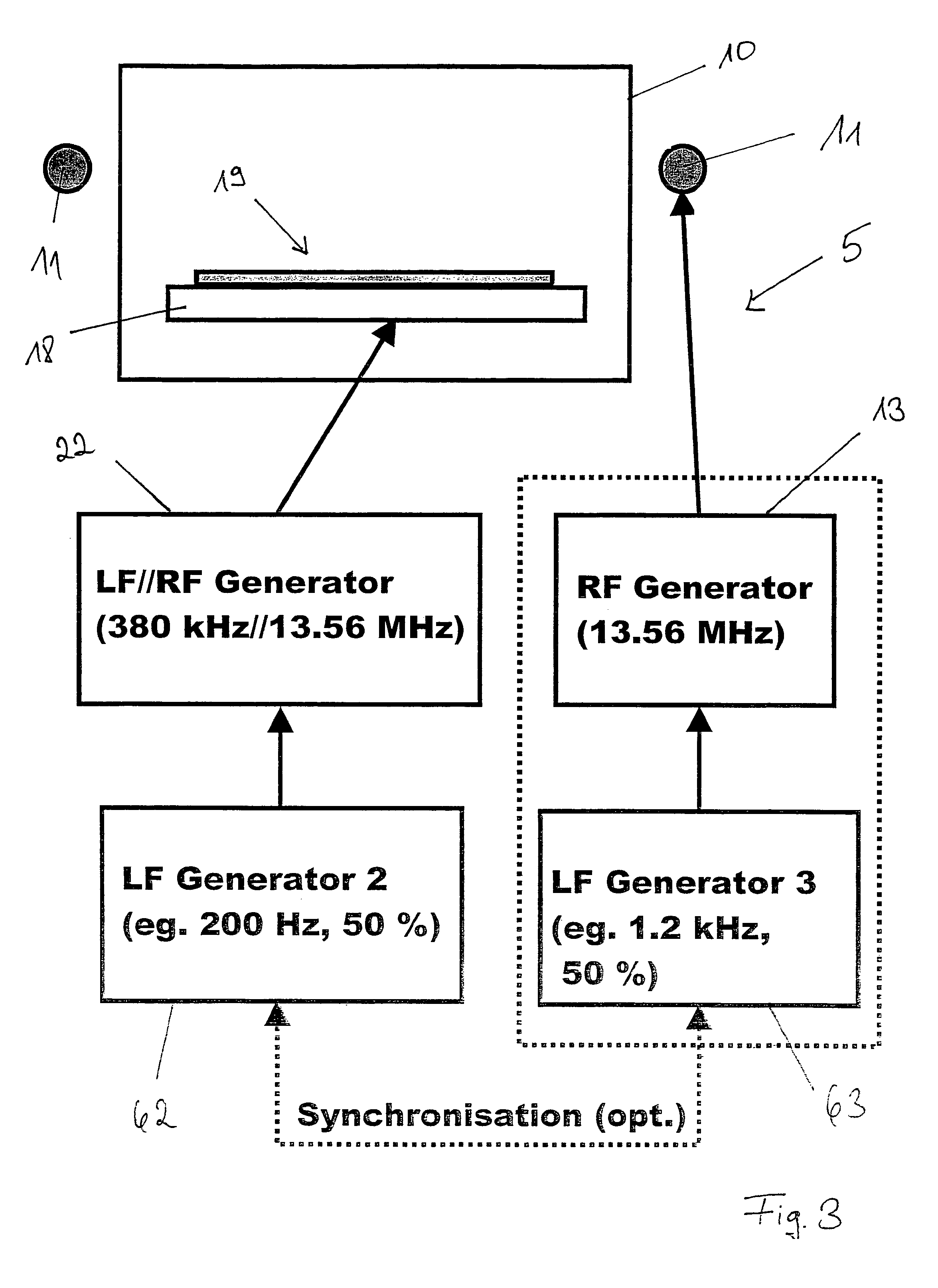 Method of etching structures into an etching body using a plasma