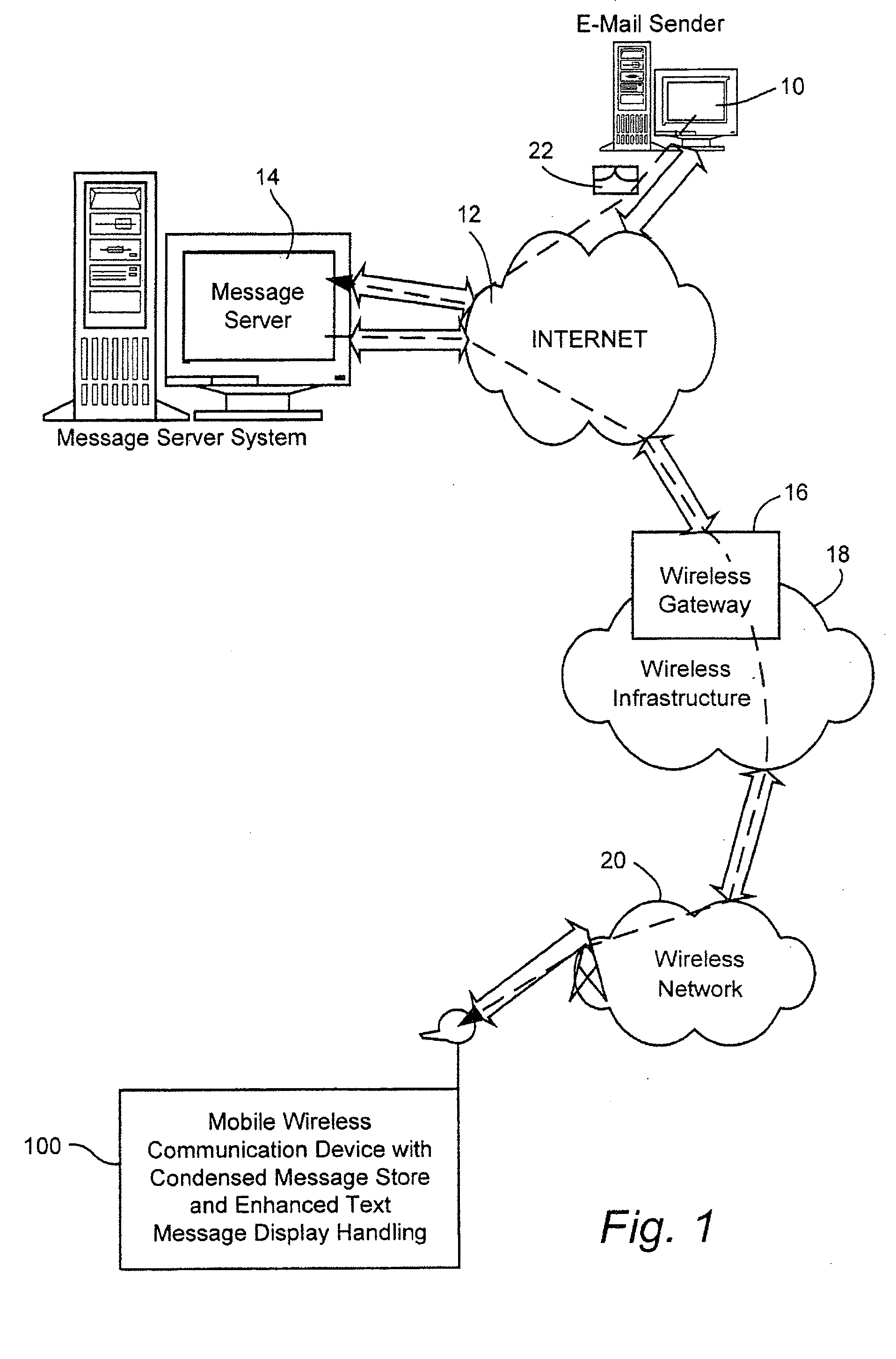 Storing, sending and receiving text message threads on a wireless communication device