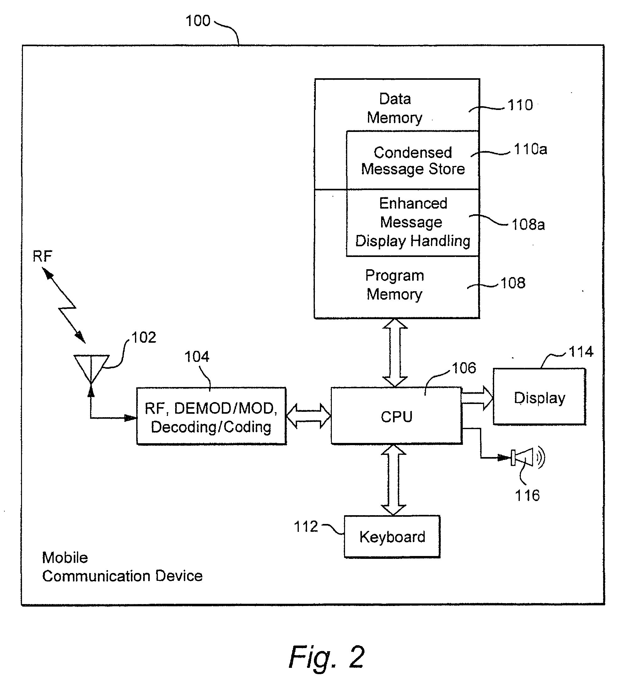 Storing, sending and receiving text message threads on a wireless communication device