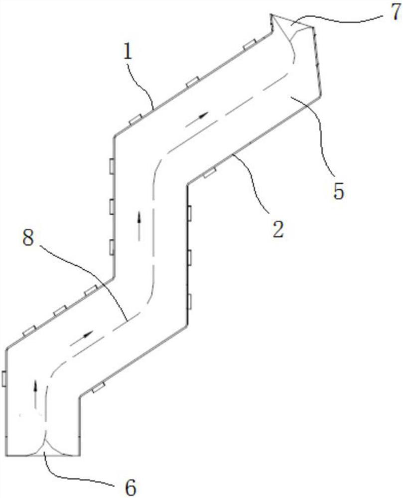 A sorting device for shredded stems