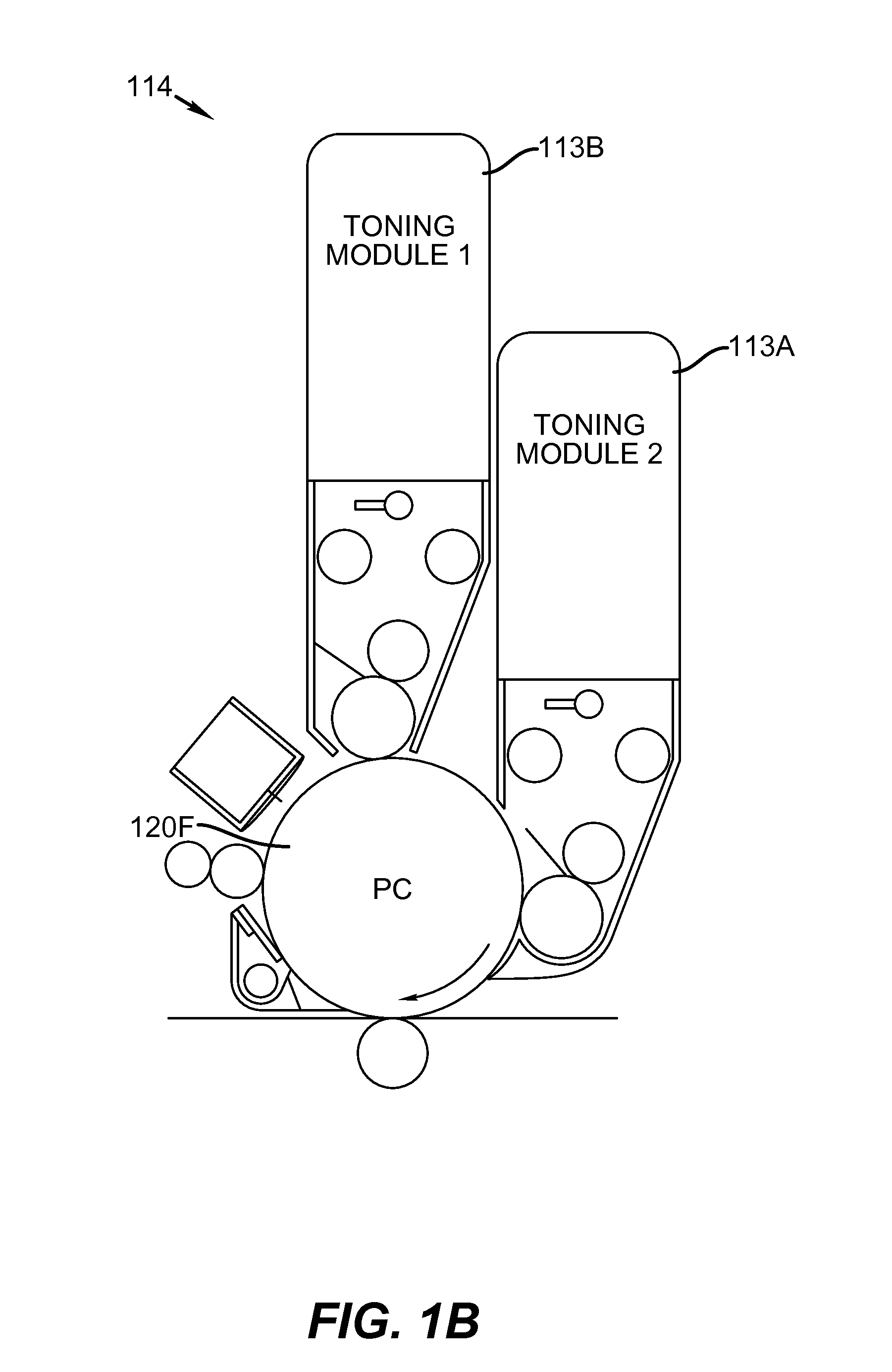 Multicolor electrophotographic print engine