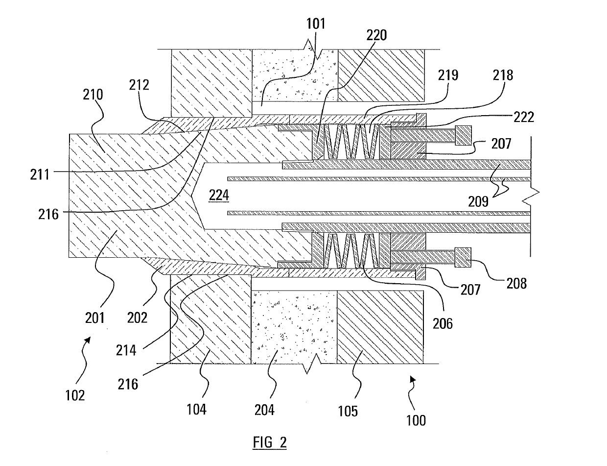 Furnace cooling system with thermally conductive joints between cooling elements