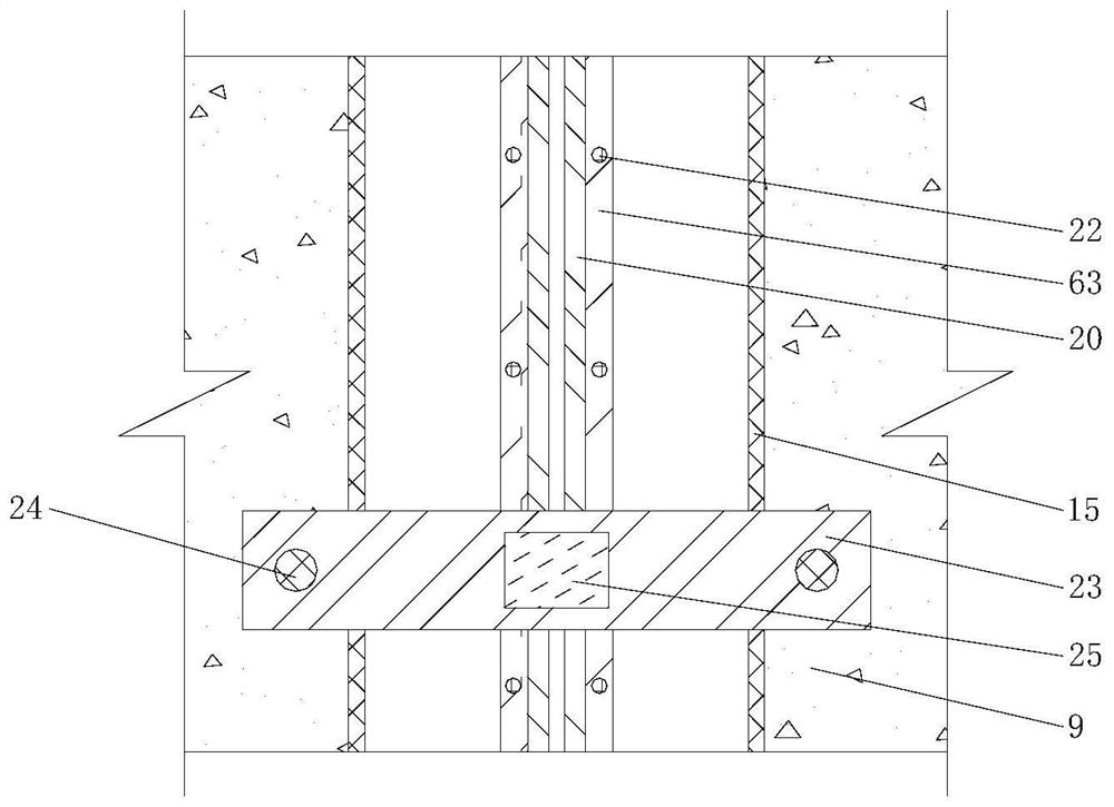 Construction method of advanced water stop and post pouring belt