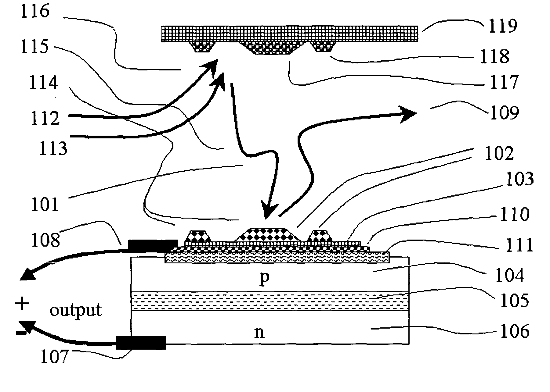 Gas specie electron-jump chemical energy converter